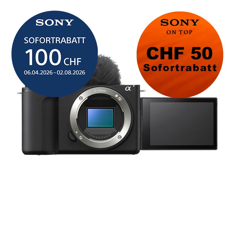 Sony ZV-E10 II Gehäuse - ''4 Jahre Garantie'' - inkl. CHF 100 Sofortrabatt + CHF 50 On Top Rabatt