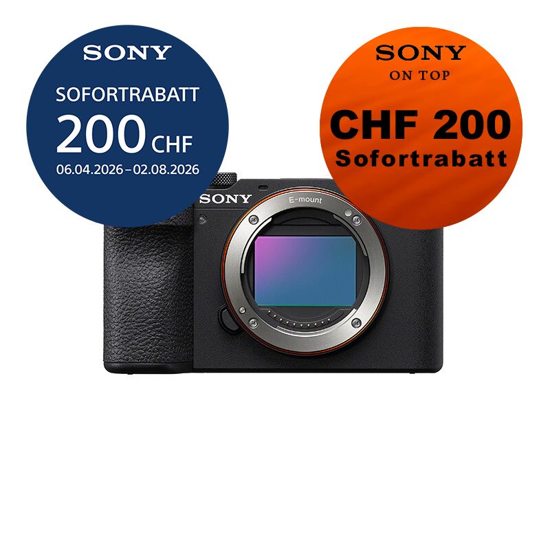 Sony A7CR Gehäuse (black) inkl. GP-X2 Griff - ''4 Jahre Garantie'' - inkl. CHF 200 Sofortrabatt + CHF 200 On Top Rabatt