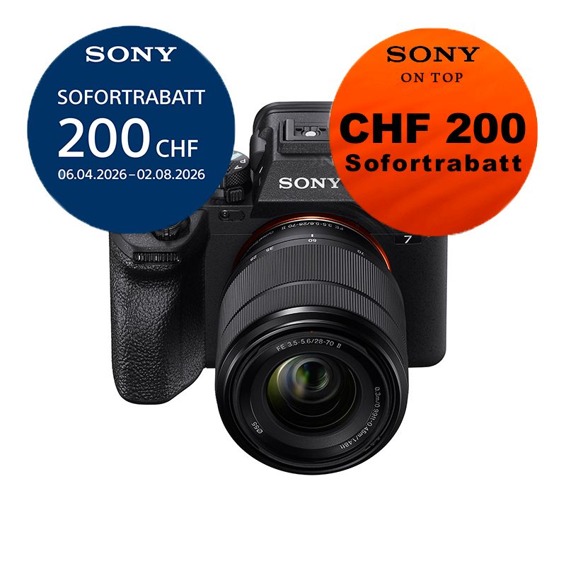 Sony A7 Mark IV Kit mit 28-70mm - ''4 Jahre Garantie'' - inkl. CHF 200 Sofortrabatt + CHF 200 On Top Rabatt