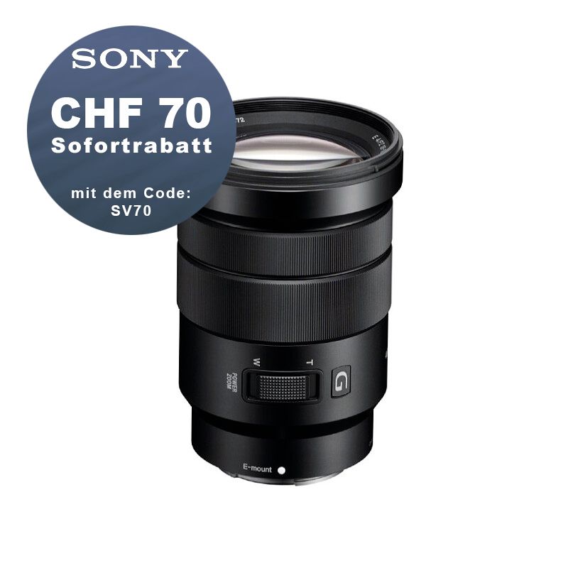 Sony E 18-105mm 4.0 G OSS PZ - ''4 Jahre Garantie'' - CHF 70 Rabatt mit Code SV70