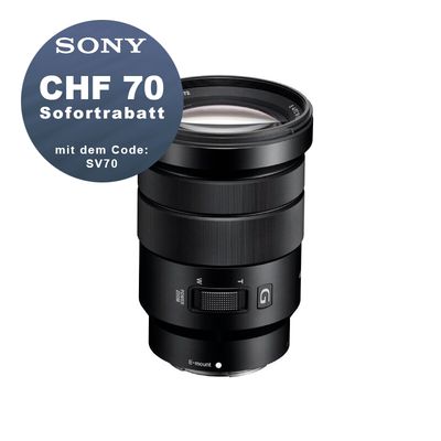 Sony E 18-105mm 4.0 G OSS PZ - ''4 Jahre Garantie'' - CHF 70 Rabatt mit Code SV70