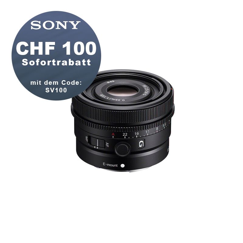 Sony FE 50mm 2.5 G - CHF 100 Rabatt mit Code SV100