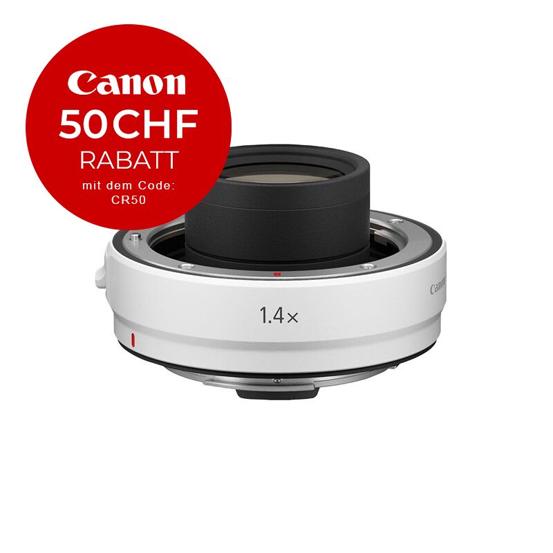 Canon RF 1.4x Telekonverter - CHF 50 Rabatt mit Code CR50