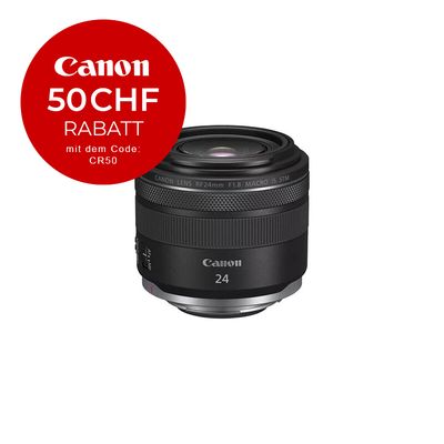 Canon RF 24mm 1.8 Macro IS STM - CHF 50 Rabatt mit Code CR50 Canon RF 24mm 1.8 Macro IS STM - CHF 50 Rabatt mit Code CR50