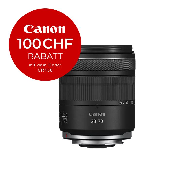 Canon RF 28-70mm 2.8 IS STM - CHF 100 Rabatt mit Code CR100