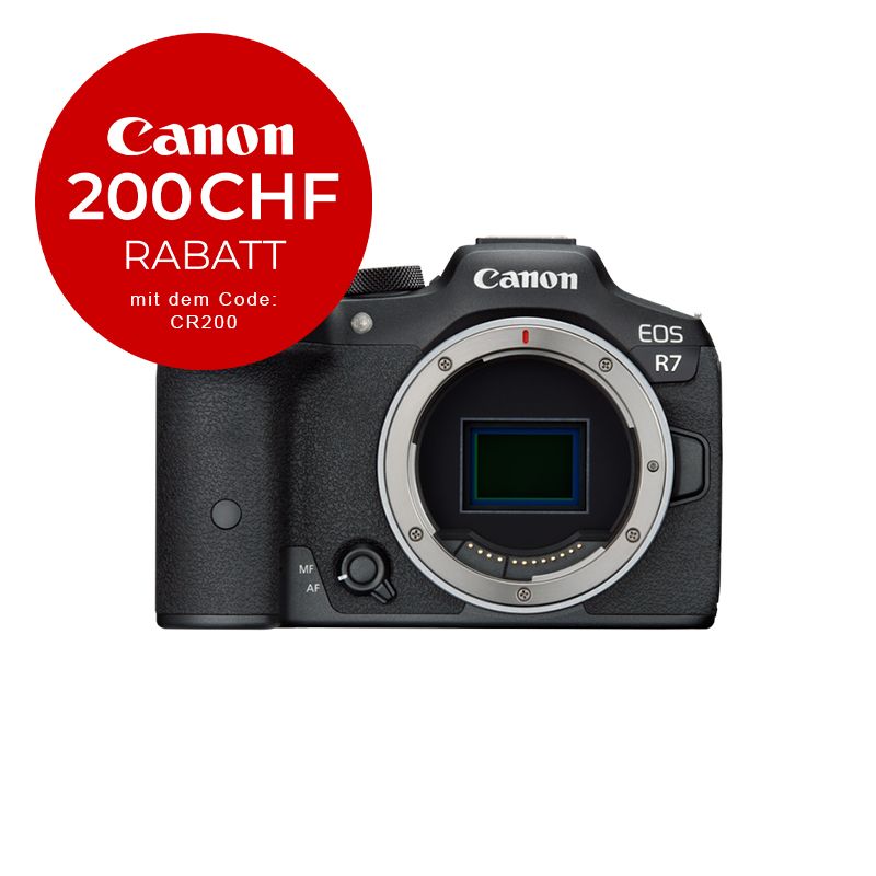 Canon EOS R7 Gehäuse - CHF 200 Rabatt mit Code CR200
