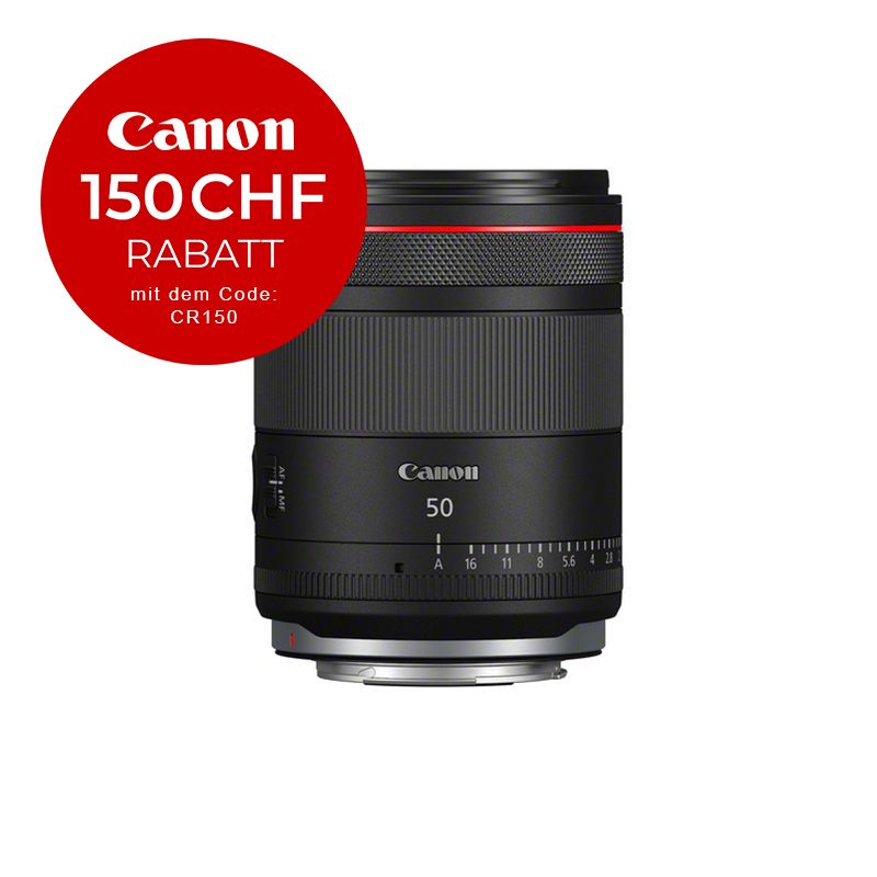 Canon RF 50mm 1.4 L VCM - ''Premium Garantie'' - CHF 150 Rabatt mit Code CR150
