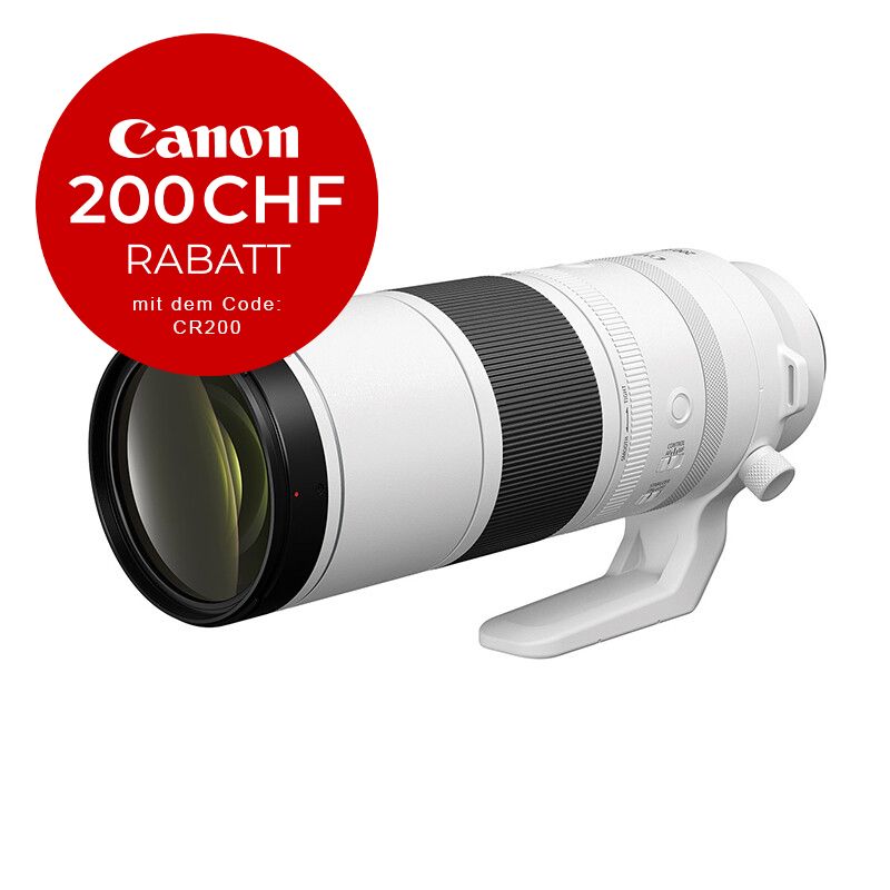 Canon RF 200-800mm 6.3-9.0 IS USM - CHF 200 Rabatt mit Code CR200