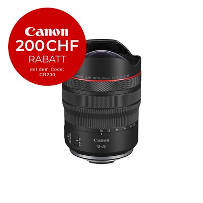 Canon RF 10-20mm 4.0 L IS STM - CHF 200 Rabatt mit Code CR200 Canon RF 10-20mm 4.0 L IS STM - CHF 200 Rabatt mit Code CR200