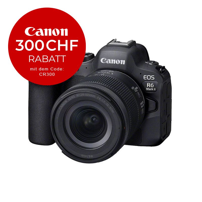 Canon EOS R6 Mark II Kit mit 24-105mm 4-7.1 - ''Premium Garantie'' - CHF 300 Rabatt mit Code CR300