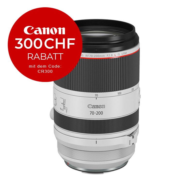 Canon RF 70-200mm 2.8 L IS USM - ''Premium Garantie'' - CHF 300 Rabatt mit Code CR300