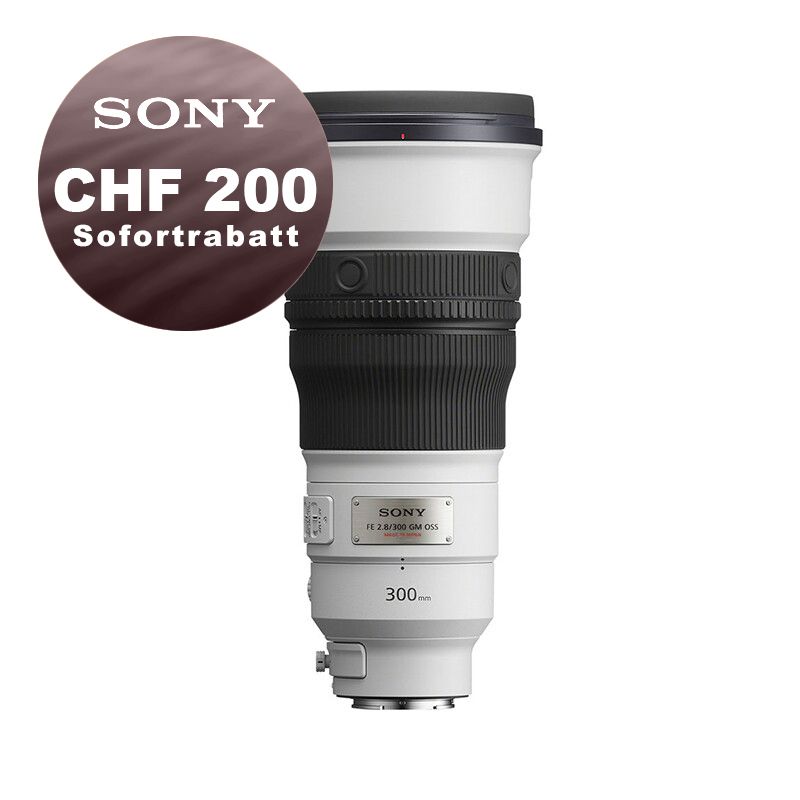 Sony FE 300mm 2.8 GM OSS - ''4 Jahre Garantie'' - CHF 200 Sofortrabatt