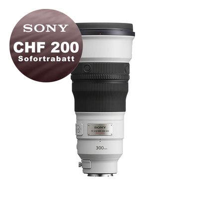 Sony FE 300mm 2.8 GM OSS - ''4 Jahre Garantie'' - CHF 200 Sofortrabatt