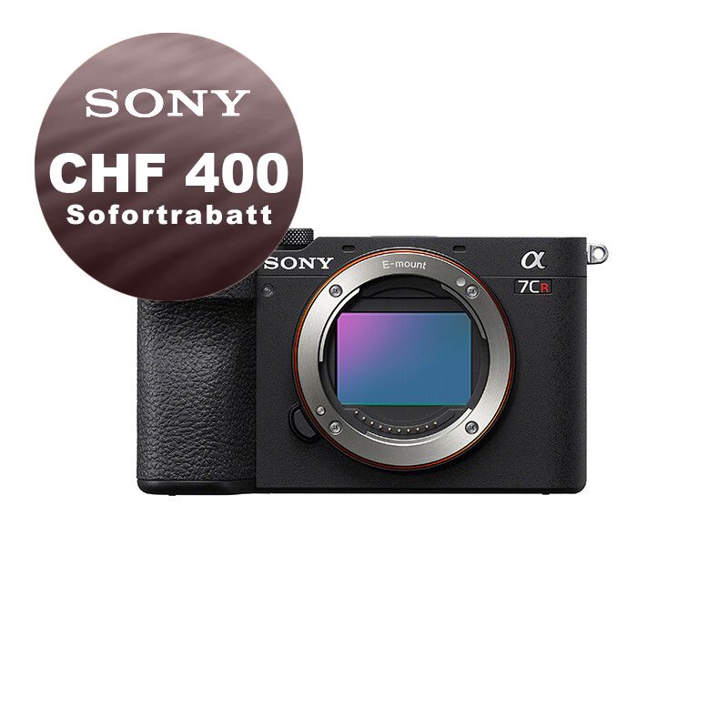 Sony A7CR Gehäuse (black) - ''4 Jahre Garantie'' - CHF 400 Sofortrabatt