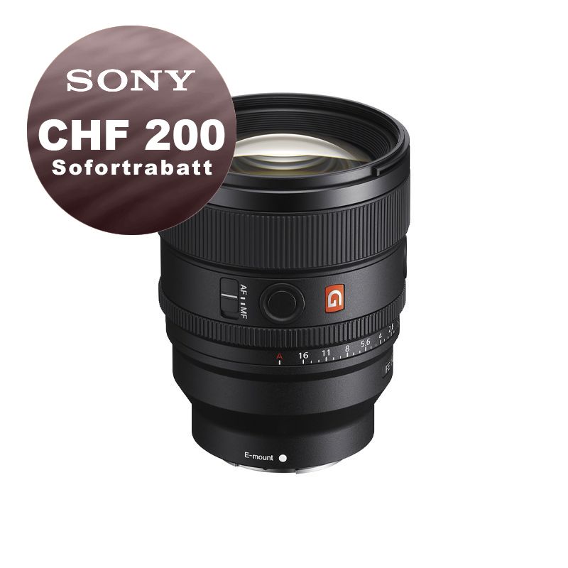 Sony FE 85mm 1.4 GM II - ''4 Jahre Garantie'' - CHF 200 Sofortrabatt