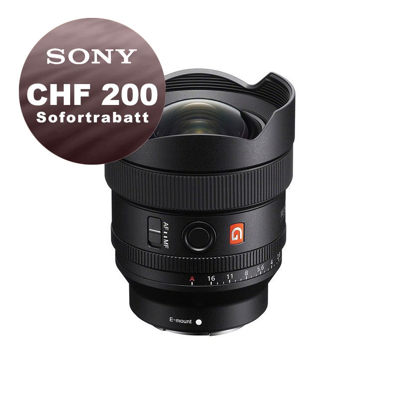 Sony FE 14mm 1.8 GM - ''4 Jahre Garantie'' - CHF 200 Sofortrabatt