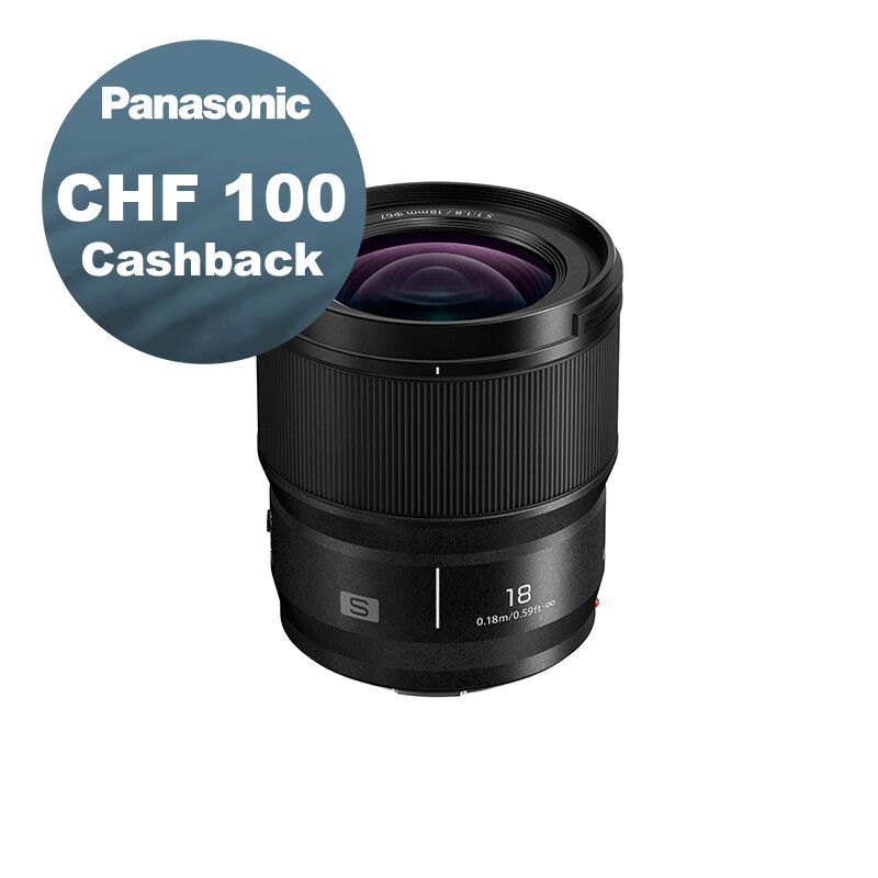 Panasonic S 18mm 1.8 - CHF 100 Cashback Panasonic S 18mm 1.8 - CHF 100 Cashback