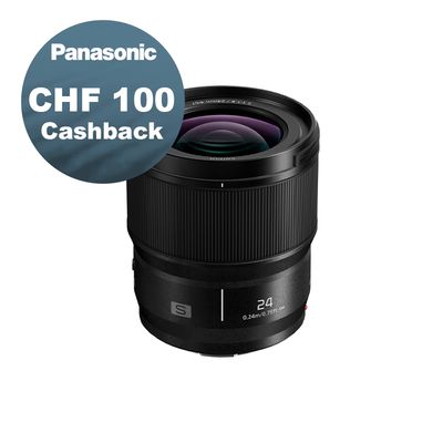 Panasonic S 24mm 1.8 - CHF 100 Cashback