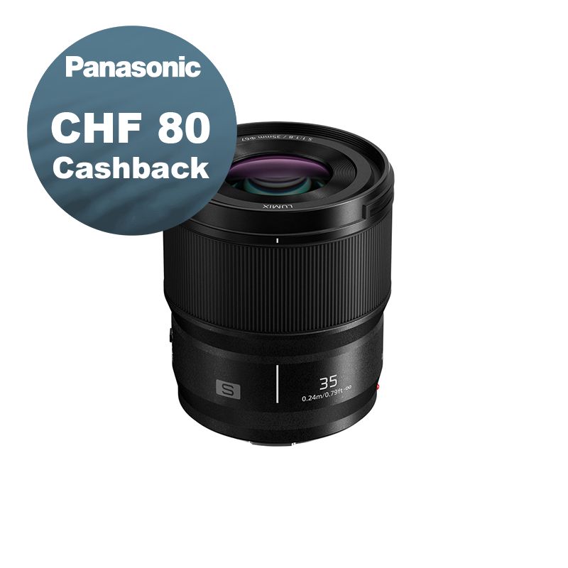 Panasonic S 35mm 1.8 - CHF 80 Cashback Panasonic S 35mm 1.8 - CHF 80 Cashback
