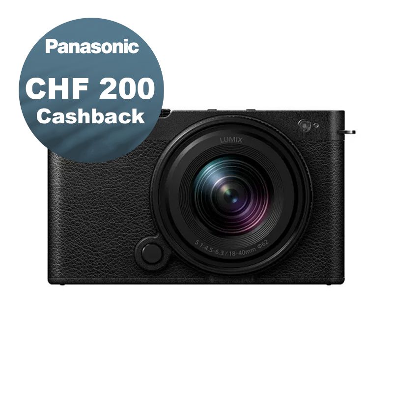 Panasonic S9 Kit mit 18-40mm 4.5-6.3 Jet Black - CHF 200 Cashback