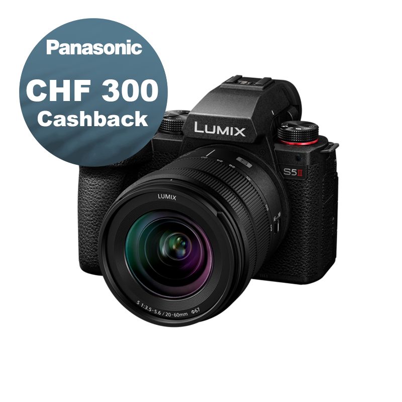 Panasonic S5 Mark II Kit 20-60mm 3.5-5.6 - CHF 300 Cashback