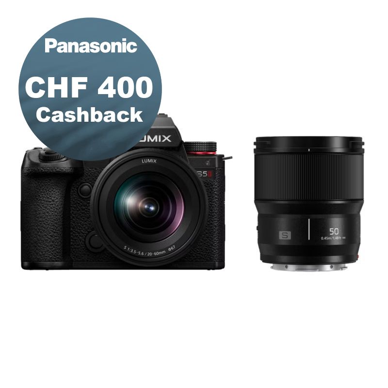 Panasonic S5 Mark II Kit 20-60mm + 50mm 1.8 - CHF 400 Cashback