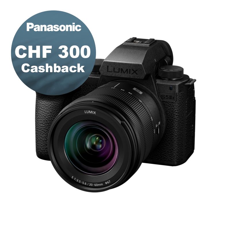Panasonic S5 Mark II X Kit mit 20-60mm 3.5-5.6 - CHF 300 Cashback