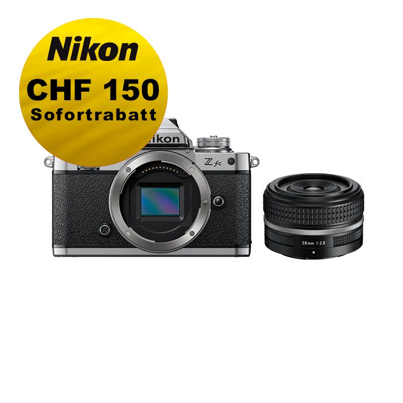 Nikon Z fc Kit mit 28mm 2.8 SL - ''Swiss Garantie'' - inkl. CHF 150 Sofortrabatt Nikon Z fc Kit mit 28mm 2.8 SL - ''Swiss Garantie'' - inkl. CHF 150 Sofortrabatt