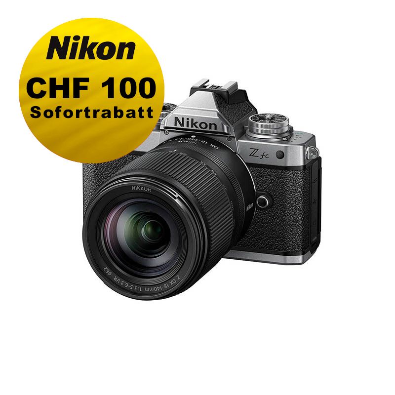Nikon Z fc Kit mit 18-140mm - ''Swiss Garantie'' - inkl. CHF 100 Sofortrabatt Nikon Z fc Kit mit 18-140mm - ''Swiss Garantie'' - inkl. CHF 100 Sofortrabatt
