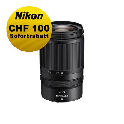 Nikon Z 28-75mm 2.8 - ''Swiss Garantie'' - inkl. CHF 100 Sofortrabatt