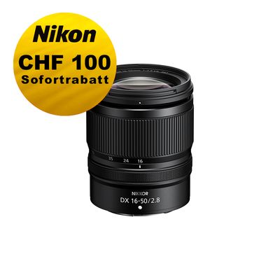 Nikon Z 16-50mm 2.8 VR DX - ''Swiss Garantie'' - inkl. CHF 100 Sofortrabatt