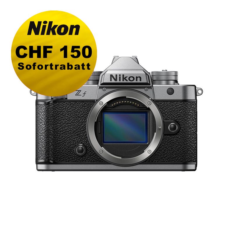 Nikon Z f Gehäuse (silber) - ''Swiss Garantie'' - inkl. CHF 150 Sofortrabatt Nikon Z f Gehäuse (silber) - ''Swiss Garantie'' - inkl. CHF 150 Sofortrabatt