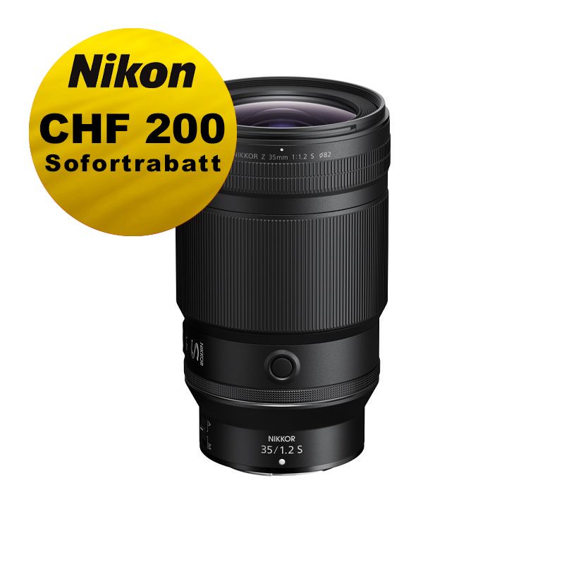 Nikon Z 35mm 1.2 S - ''Swiss Garantie'' - inkl. CHF 200 Sofortrabatt
