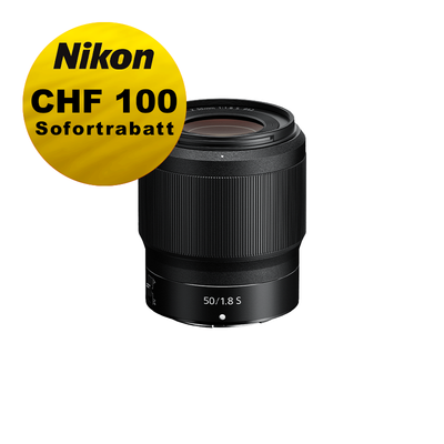 Nikon Z 50mm 1.8 S - ''Swiss Garantie'' - inkl. CHF 100 Sofortrabatt