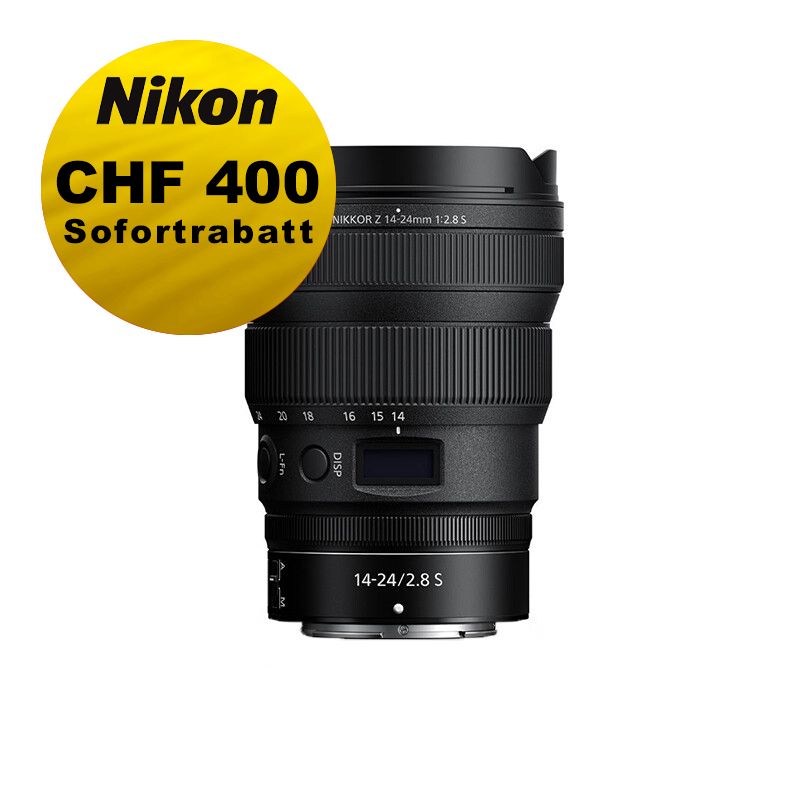 Nikon Z 14-24mm 2.8 S - ''Swiss Garantie'' - inkl. CHF 400 Sofortrabatt Nikon Z 14-24mm 2.8 S - ''Swiss Garantie'' - inkl. CHF 400 Sofortrabatt