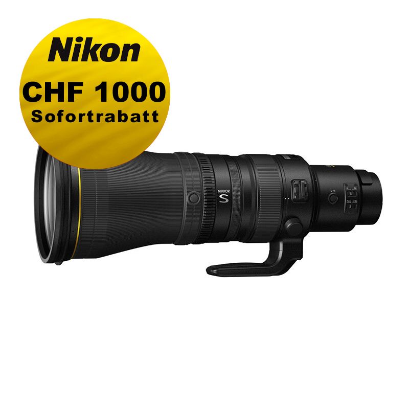 Nikon Z 600mm 4.0 TC VR S - ''Swiss Garantie'' - inkl. CHF 1000 Sofortrabatt Nikon Z 600mm 4.0 TC VR S - ''Swiss Garantie'' - inkl. CHF 1000 Sofortrabatt