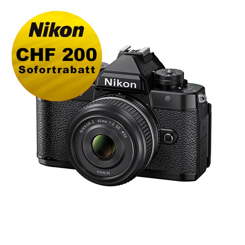 Nikon Z f (schwarz) Kit mit 40mm 2.0 SE - ''Swiss Garantie'' - inkl. CHF 200 Sofortrabatt Nikon Z f (schwarz) Kit mit 40mm 2.0 SE - ''Swiss Garantie'' - inkl. CHF 200 Sofortrabatt