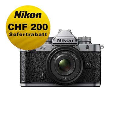 Nikon Z f  (silber) Kit mit 40mm 2.0 SE - ''Swiss Garantie'' - inkl. CHF 200 Sofortrabatt