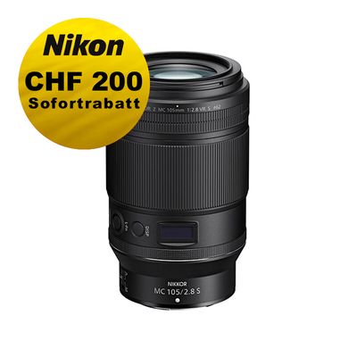 Nikon Z MC 105mm 2.8 VR S - ''Swiss Garantie'' - inkl. CHF 200 Sofortrabatt