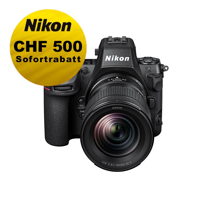 Nikon Z8 Kit mit 24-120mm 4.0 - ''Swiss Garantie'' - inkl. CHF 500 Sofortrabatt Nikon Z8 Kit mit 24-120mm 4.0 - ''Swiss Garantie'' - inkl. CHF 500 Sofortrabatt