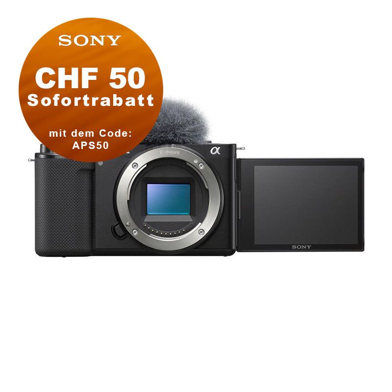 Sony ZV-E10 Gehäuse - ''4 Jahre Garantie'' - CHF 50 Rabatt mit Code APS50 Sony ZV-E10 Gehäuse - ''4 Jahre Garantie'' - CHF 50 Rabatt mit Code APS50