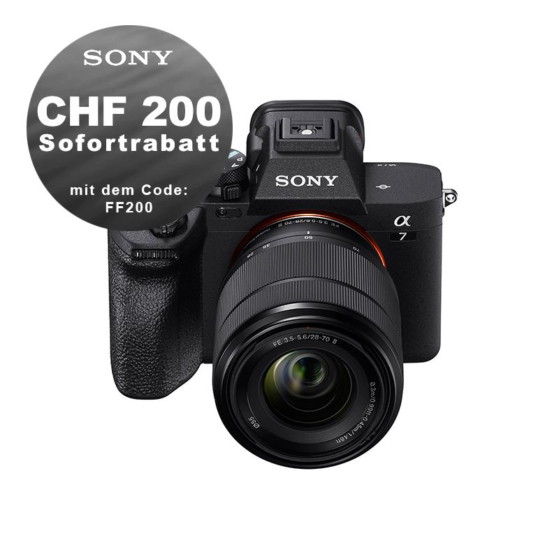 Sony A7 Mark IV Kit mit 28-70mm II - ''4 Jahre Garantie'' - CHF 200 Rabatt mit Code FF200