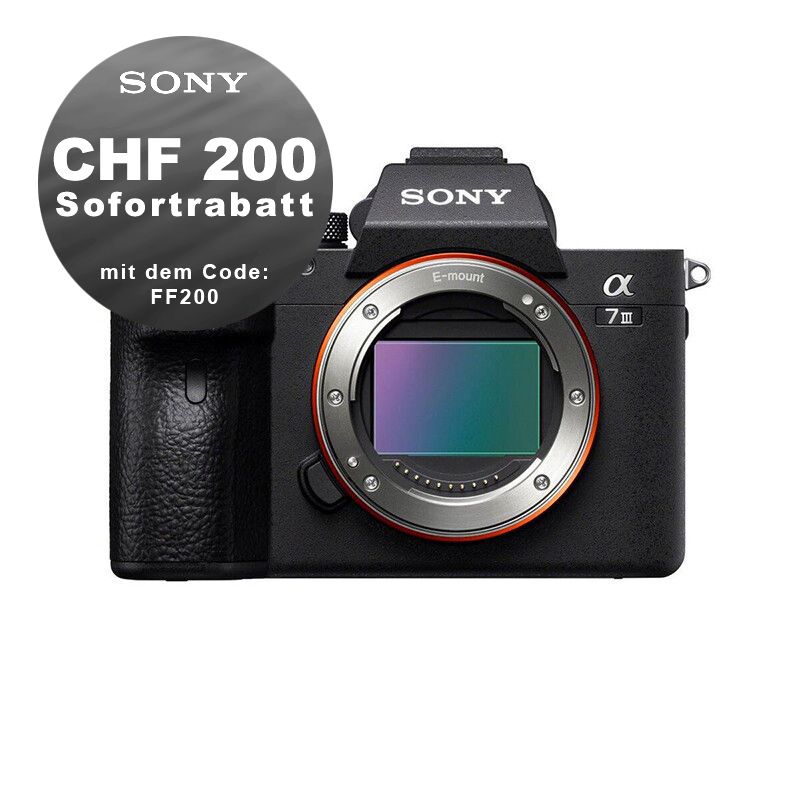 Sony A7 Mark III Gehäuse - ''4 Jahre Garantie'' - CHF 200 Rabatt mit Code FF200