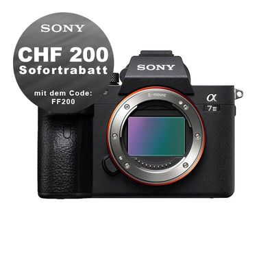 Sony A7 Mark III Gehäuse - ''4 Jahre Garantie'' - CHF 200 Rabatt mit Code FF200