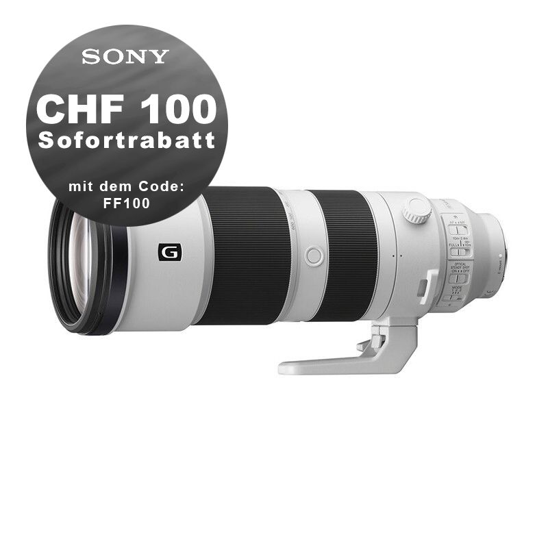 Sony FE 200-600mm 5.6-6.3 G OSS - ''4 Jahre Garantie'' - CHF 100 Rabatt mit Code FF100
