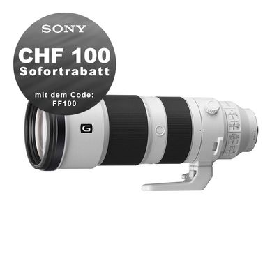 Sony FE 200-600mm 5.6-6.3 G OSS - ''4 Jahre Garantie'' - CHF 100 Rabatt mit Code FF100