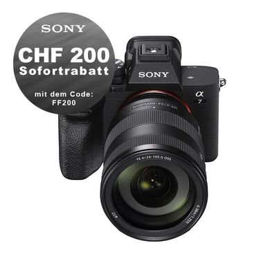 Sony A7 Mark IV Kit mit 24-105mm 4.0 G - ''4 Jahre Garantie'' - CHF 200 Rabatt mit Code FF200