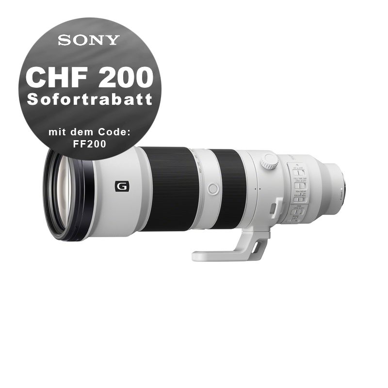 Sony FE 400-800mm 6.3-8.0 G OSS - ''4 Jahre Garantie'' - CHF 200 Rabatt mit Code FF200