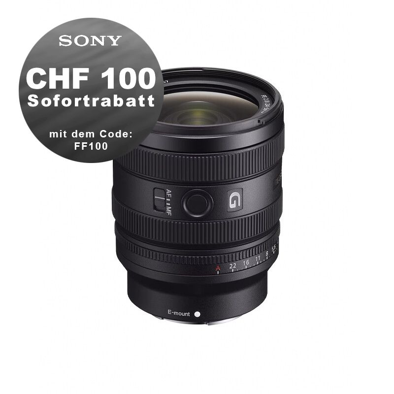 Sony FE 24-50mm 2.8 G - ''4 Jahre Garantie'' - CHF 100 Rabatt mit Code FF100