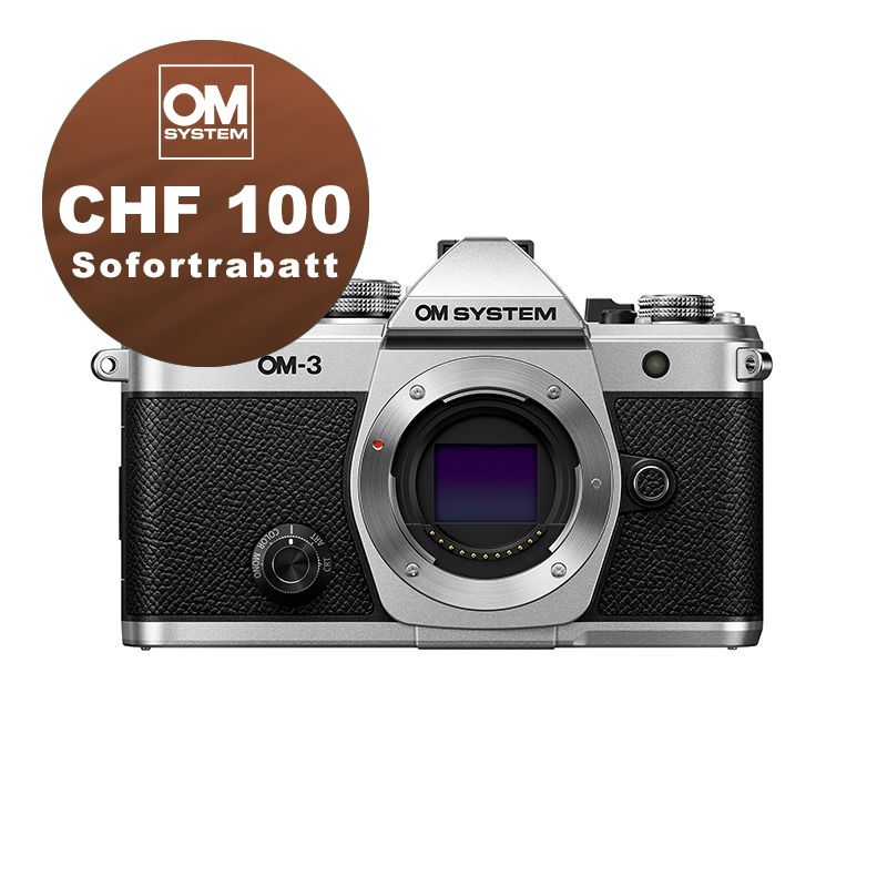 OM System OM-3 Gehäuse (silver) - inkl. CHF 100 Sofortrabatt